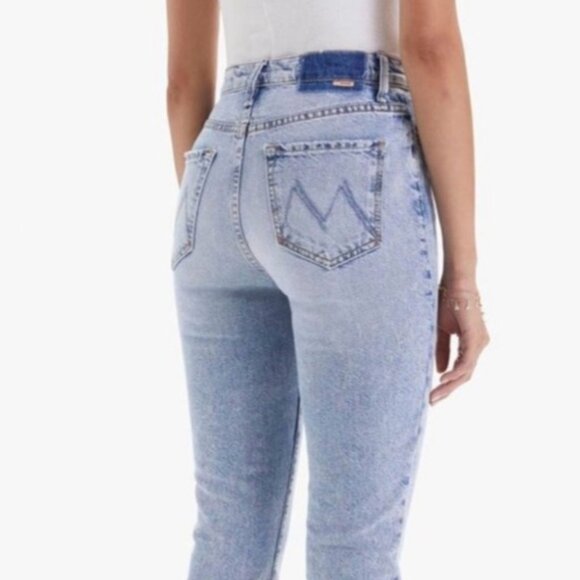 MOTHER Denim Jeans The Swooner Rascal Ankle - Signs & Symbols Size 26 - Picture 15 of 16